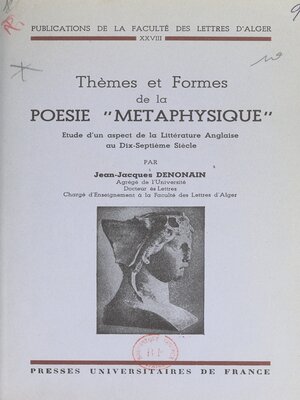 cover image of Thèmes et formes de la poésie métaphysique